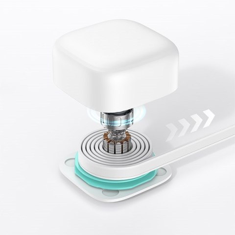 USAMS Ład. siec. 1xUSB-C ze zwijanym kablem Lighning (only head) PD+QC 35W Gan Fast Charging biały/white XMF Series CC209TC02 (U