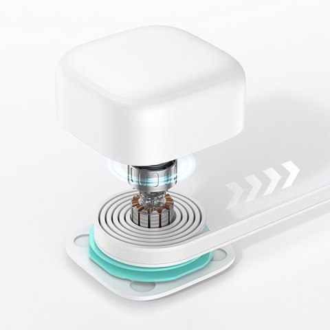 USAMS Ład. siec. 1xUSB-C ze zwijanym kablem USB-C (only head) PD+QC 35W Gan Fast Charging biały/white XMF Series CC202TC02 (US-C