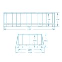 Basen ogrodowy stelażowy 610 x 366 x 122 cm 12w1 Bestway 5611R