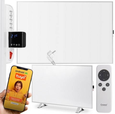 Panel grzewczy IR CRONOS Synthelith PRO CRP-980TWP WHITE TUYA