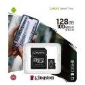 Karta pamięci Kingston Canvas Select Plus 128GB 100MB microSDXC CL10 UHS-I Card + SD Adapter