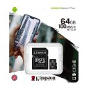 Karta pamięci Kingston Canvas Select Plus 64GB 100MB microSDXC CL10 UHS-I Card + SD Adapter