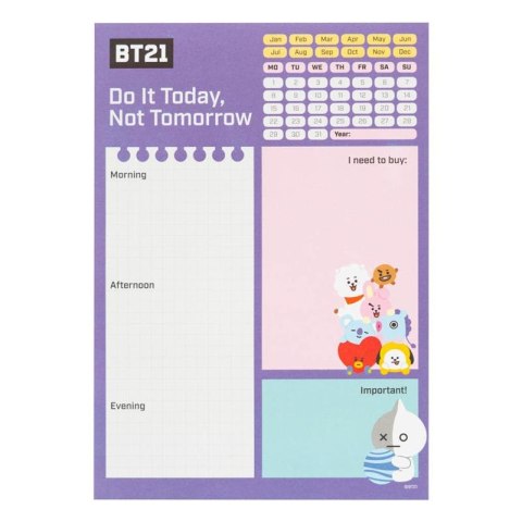 Line Friends BT21 - Planner dzienny A5