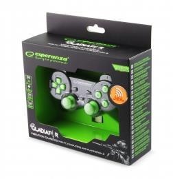 Gamepad bezprzewodowy Esperanza GLADIATOR EGG108G (PC, PS3; kolor czarny)