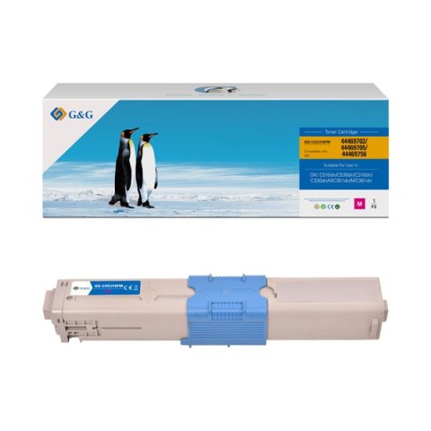 G&G kompatybilny toner z NT-CO310M, 44469705, magenta, 2000s, dla OKI C310dn, C330dn, C510dn, C530dn, MC351dn, MC361dn, N