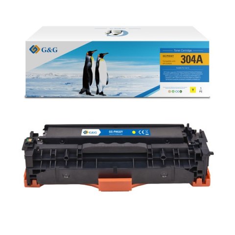 G&G kompatybilny toner z NT-PH532UY, HP 304A, CC532A, CE412A, CF382A, CRG118, CRG718, CRG318, yellow, 2800s, dla HP Color LaserJ