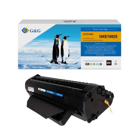 G&G kompatybilny toner z NT-PS1660C, MLT-D1042S, black, 1500s, dla Samsung ML-1660, 1665, 1860, SCX-3200, 3205, 3205W, N