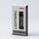 Logo USB kabel (2.0), USB C (M) - Apple Lightning M, 2m, MFi certifikat, 5V/3A, srebrny, box, oplot nylonowy, aluminiowa osłona 