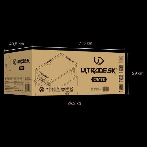 Ultradesk CRATE szafka uniwersalna, czarna