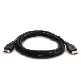 Video Kabel HDMI M - HDMI M, HDMI 2.1 - Ultra High Speed, 3m, pozłacane złącza, czarny, Logo blistr, 8K@60Hz, 48Gb/s