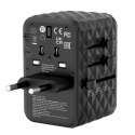 Uniwersalny adapter podróżny World-to-World UTA-05 Verbatim, 2x USB-C PD, QC 4+, 2x USB-A, czarna, 65 W