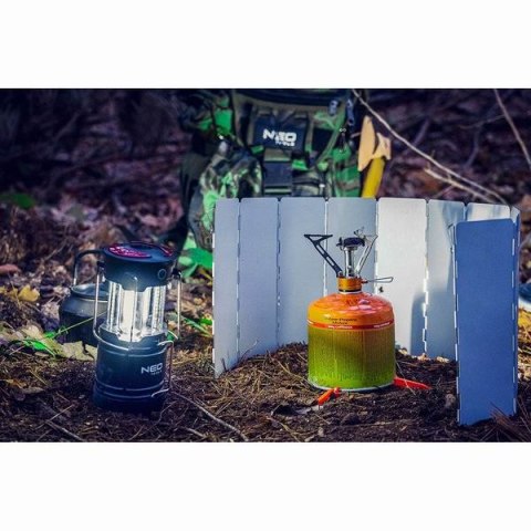 Lampa biwakowa 3w1, 3xAA, aluminium, czarna, 3 typy oświetlenia