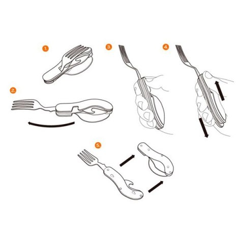 Neo Tools Narzędzie wielofunkcyjne - multitool, hliník, 100mm, 3w1, nóż, widelec, łyżka