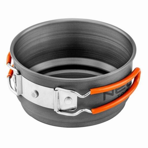 Zestaw garnków 2 w 1 z radiatorem szara, aluminium, 63-144, garnek, patelnia, Neo Tools