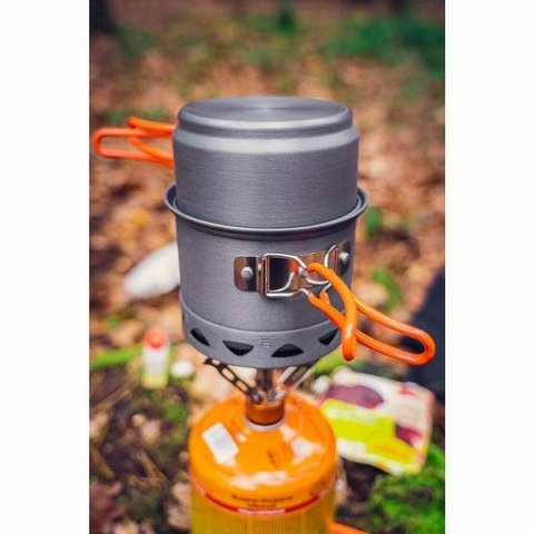 Zestaw garnków 2 w 1 z radiatorem szara, aluminium, 63-144, garnek, patelnia, Neo Tools