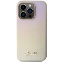 Guess GUHCP14LPSAIRSD iPhone 14 Pro 6.1" złoty/gold hardcase Saffiano Iridescent Script