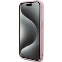 Guess GUHCP14LPSAIRSP iPhone 14 Pro 6.1" różowy/pink hardcase Saffiano Iridescent Script