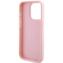 Guess GUHCP14LPSAIRSP iPhone 14 Pro 6.1" różowy/pink hardcase Saffiano Iridescent Script