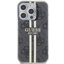 Guess GUHCP15XH4PSEGK iPhone 15 Pro Max 6.7" czarny/black hardcase IML 4G Gold Stripe