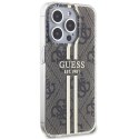 Guess GUHCP15XH4PSEGW iPhone 15 Pro Max 6.7" brązowy/brown hardcase IML 4G Gold Stripe