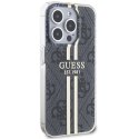 Guess GUHCP15LH4PSEGK iPhone 15 Pro 6.1" czarny/black hardcase IML 4G Gold Stripe