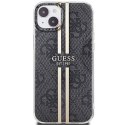 Guess GUHCP15SH4PSEGK iPhone 15 / 14 / 13 6.1" czarny/black hardcase IML 4G Gold Stripe