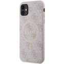 Guess GUHMN61G4GFRP iPhone 11 6.1" / Xr różowy/pink hardcase 4G Collection Leather Metal Logo MagSafe