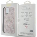 Guess GUHMP12MG4GFRP iPhone 12/12 Pro 6.1" różowy/pink hardcase 4G Collection Leather Metal Logo MagSafe