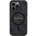 Guess GUHMP13XG4GFRK iPhone 13 Pro Max 6.7" czarny/black hardcase 4G Collection Leather Metal Logo MagSafe