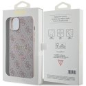 Guess GUHMP14SG4GFRP iPhone 14 / 15 / 13 6.1" różowy/pink hardcase 4G Collection Leather Metal Logo MagSafe