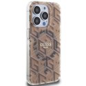 Guess GUHMP15XHGCUSTGW iPhone 15 Pro Max 6.7" brązowy/brown hardcase IML GCube MagSafe