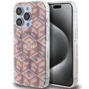 Guess GUHMP15LHGCUSTGP iPhone 15 Pro 6.1" różowy/pink hardcase IML GCube MagSafe