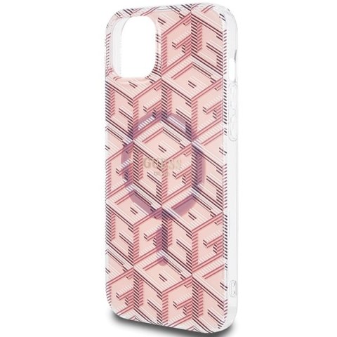 Guess GUHMP15MHGCUSTGP iPhone 15 Plus / 14 Plus 6.7" różowy/pink hardcase IML GCube MagSafe