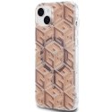 Guess GUHMP15MHGCUSTGW iPhone 15 Plus / 14 Plus 6.7" brązowy/brown hardcase IML GCube MagSafe