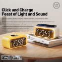 WEKOME Beluga D6 Dream - Wielofunkcyjny bezprzewodowy głośnik / Radio FM z funkcją ładowania indukcyjnego 15W MagSafe (Biały)