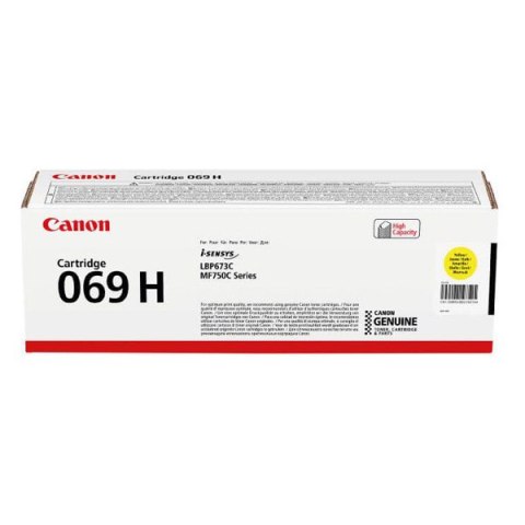 Canon oryginalny toner 069 H Y, 5095C002, yellow, 5500s, high capacity, Canon MF752Cdw, 754Cdw, LBP673Cdw, O