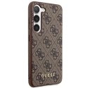 Guess GUHCS24MG4GFBR S24+ S926 brązowy/brown hard case 4G Metal Gold Logo