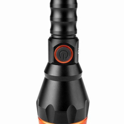 Latarka akumulatorowa, 1xLED, 1x4000 mAh, USB, 10W, 4 tryby świecenia