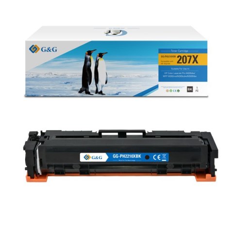G&G kompatybilny toner z NT-PH2210XBK, HP 207X, W2210X, black, 3150s, high capacity, dla HP Color LaserJet Pro M255, MFP M282, M