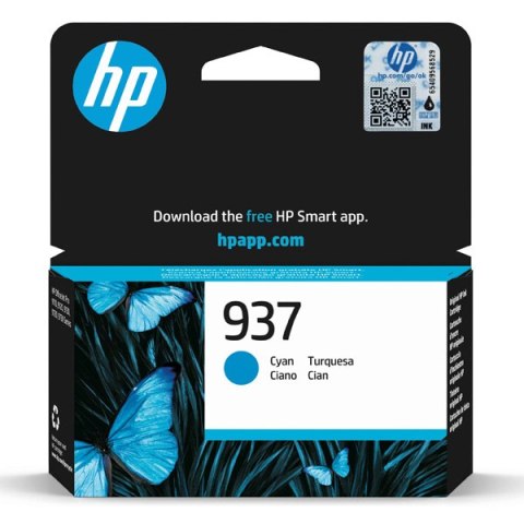 HP oryginalny ink / tusz 4S6W2NE#CE1, HP 937, cyan, 800s, HP HP OfficeJet Pro 9110b, 9120b, 9130b