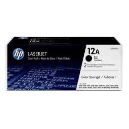 HP oryginalny toner Q2612AD, HP 12A, black, 4000 (2x2000)s, HP LaserJet 1010, 1012, 1015, 1020, 1022, 3015, 3020, dual pack, 2sz