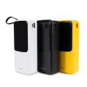 WEKOME WP-10 Pop Digital Series - Power bank 20000 mAh z wbudowanym kablem USB-C / Lightning / Micro USB + USB-A (Czarny)