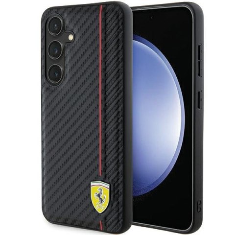 Ferrari FEHCS24SN3DUR S24 S921 czarny/black hardcase Carbon Printed Line