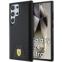 FerrariFEHCS24LN3PUK S24 Ultra S928 czarny/black hardcase Carbon Stitched Bottom