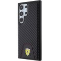 FerrariFEHCS24LN3PUK S24 Ultra S928 czarny/black hardcase Carbon Stitched Bottom