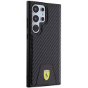 FerrariFEHCS24LN3PUK S24 Ultra S928 czarny/black hardcase Carbon Stitched Bottom