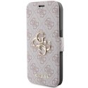 Guess GUBKP15X4GMGPI iPhone 15 Pro Max 6.7" różowy/pink book 4G Metal Logo