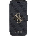 Guess GUBKP15L4GMGGR iPhone 15 Pro 6.1" szary/grey book 4G Metal Logo