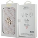 Guess GUBKP15L4GMGPI iPhone 15 Pro 6.1" różowy/pink book 4G Metal Logo