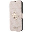 Guess GUBKP15S4GMGPI iPhone 15 / 14 / 13 6.1" różowy/pink book 4G Metal Logo